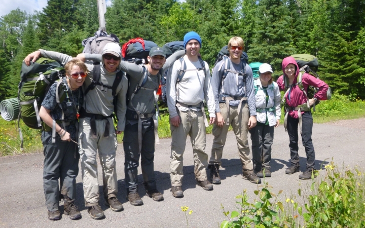 lake superior backpacking with outward bound